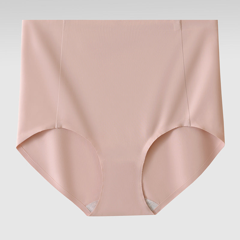Cotton Antibacterial Breathable Quick-Dry Cooling Seamless High-Waisted Tummy-Control Women's Underwear